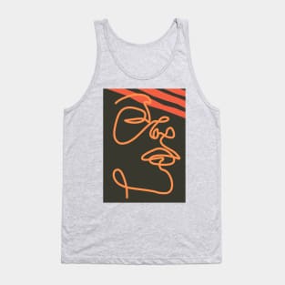 Woman Lineart Portrait Tank Top